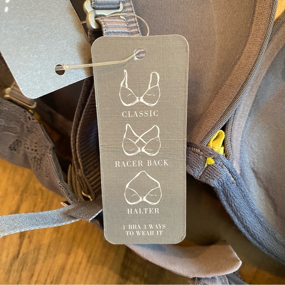 Aerie • Gray Convertible Padded Lace Underwire Bra • Size 32B • NWT - Picture 6 of 6